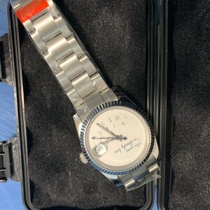 Custom I’m Already Late Datejust Watch